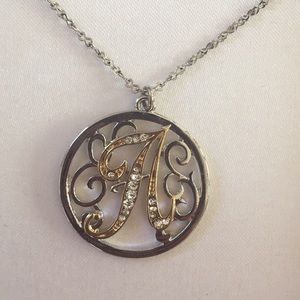 Gold “A” Necklace
